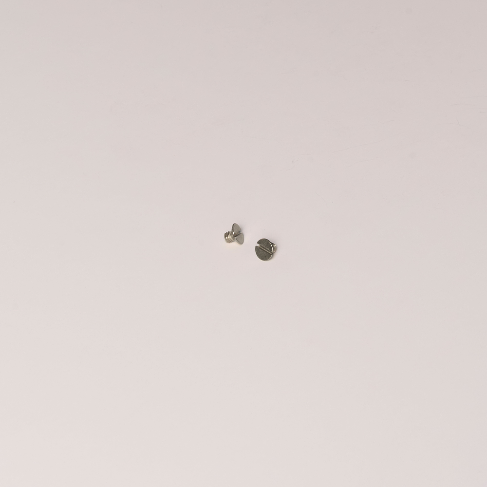 M4 x 5 mm Schraube für den Rahmen von Schloss und Riegel x 2 – Satinnickel