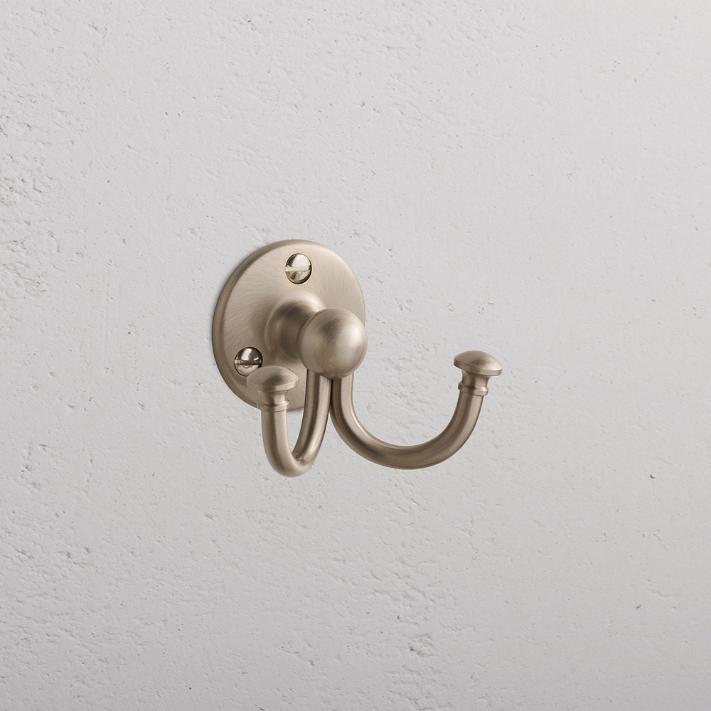 Mews Robe Hook – Satin Nickel
