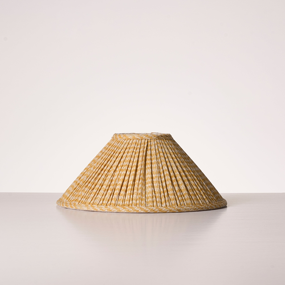 Cotswold Store plissé à motif moyen – Jaune Lin