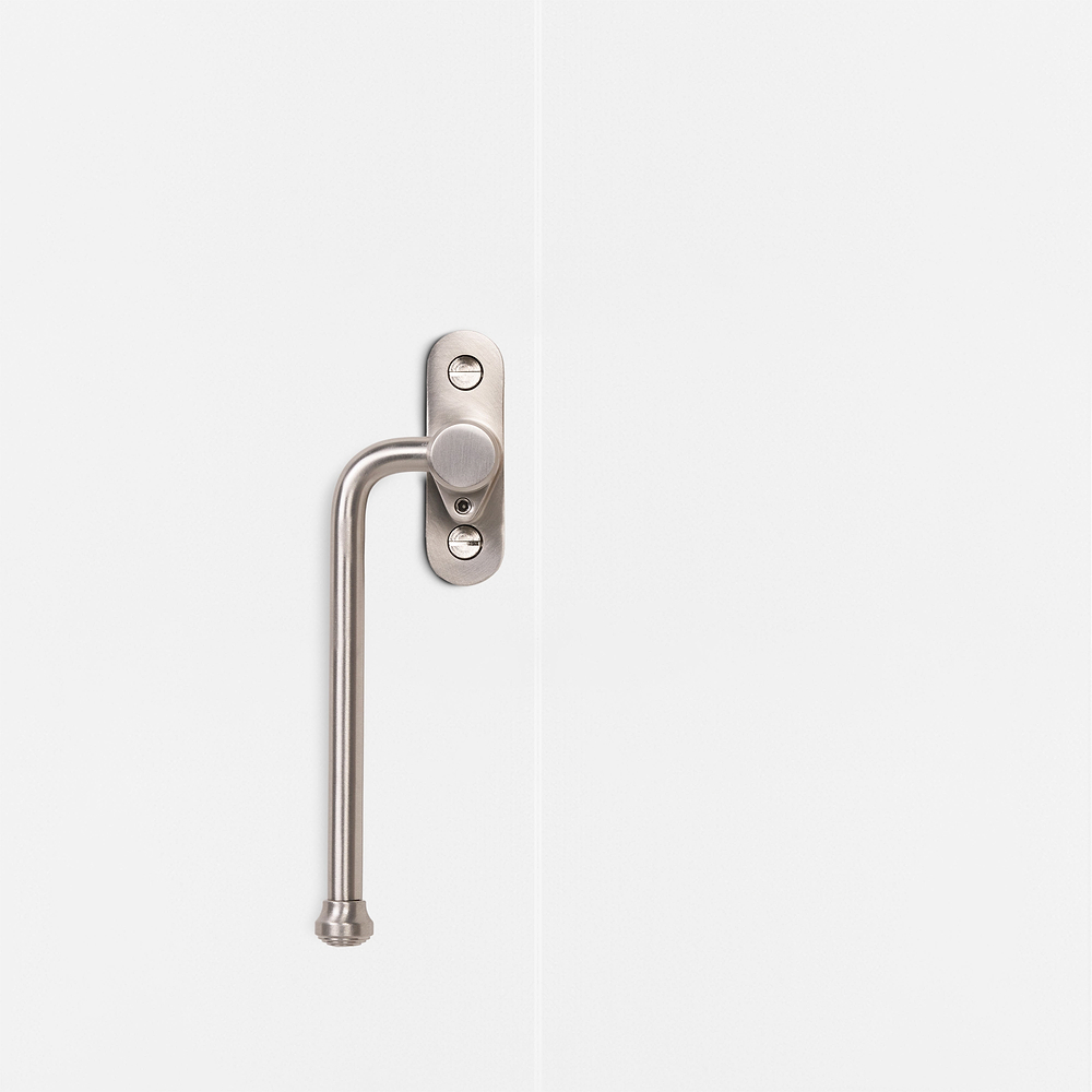 Southbank Lockable Casement Window Handle Left – Satin Nickel