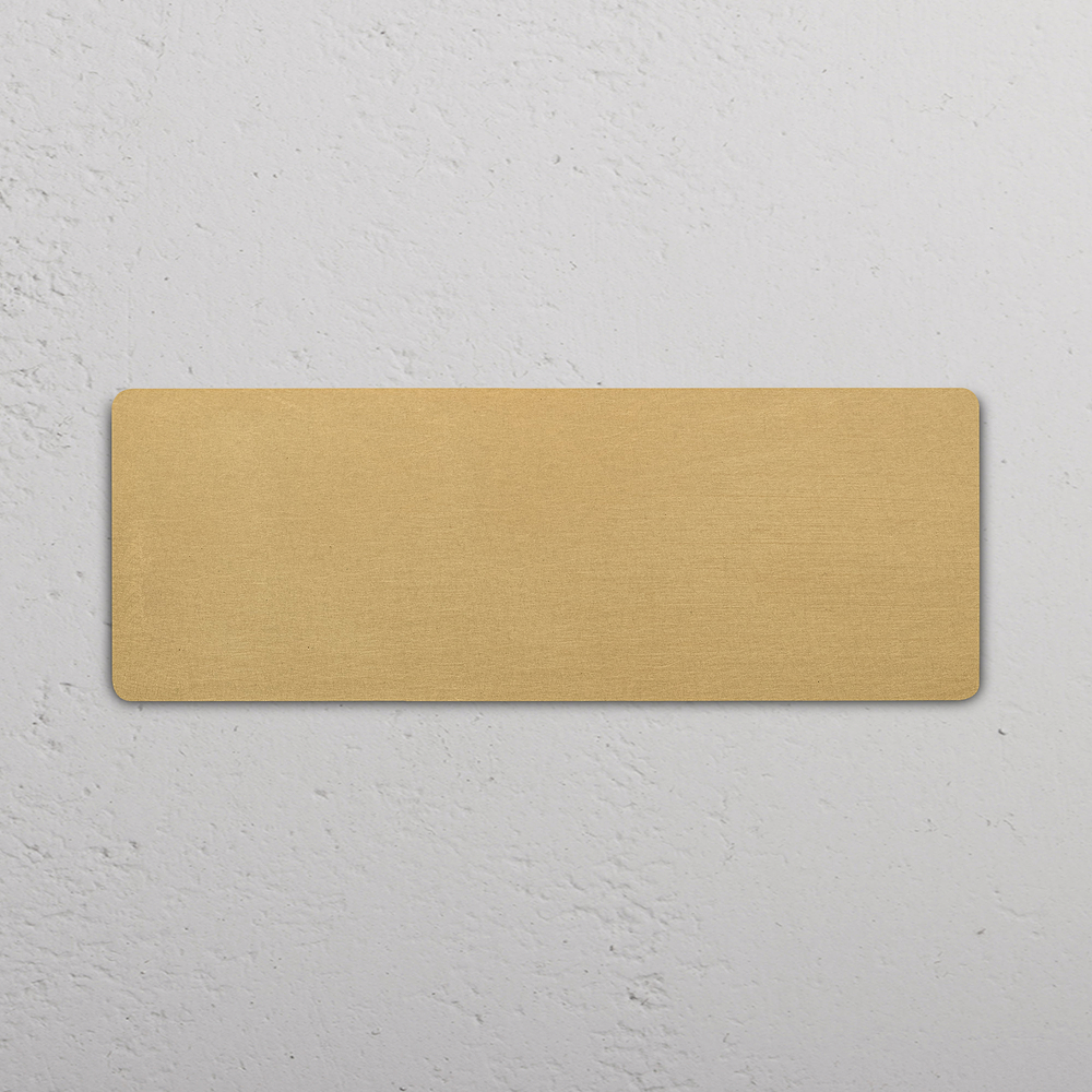 Grove Triple Blank Plate - Antique Brass