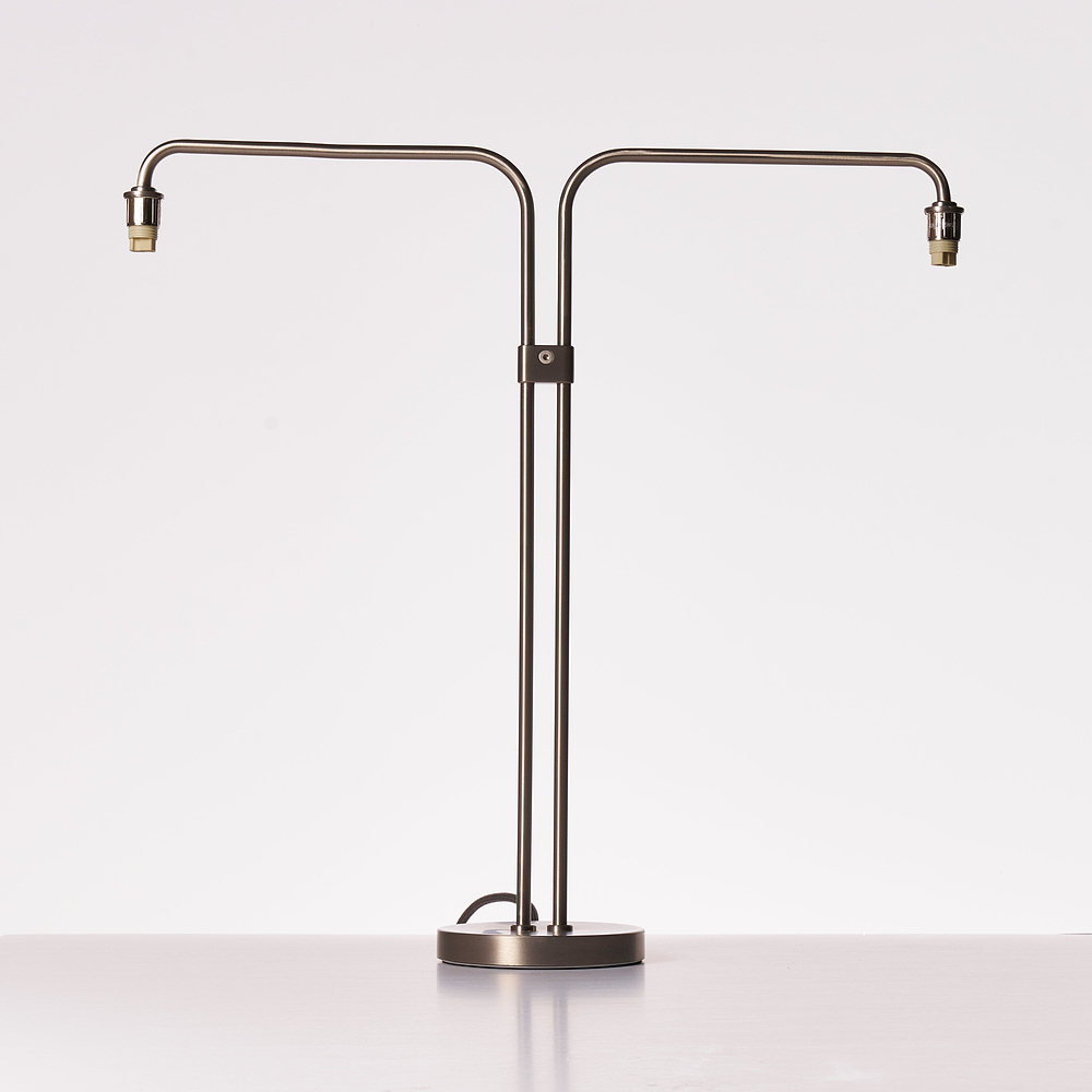 Cotswold Dual Desk Lamp Body – Satin Nickel