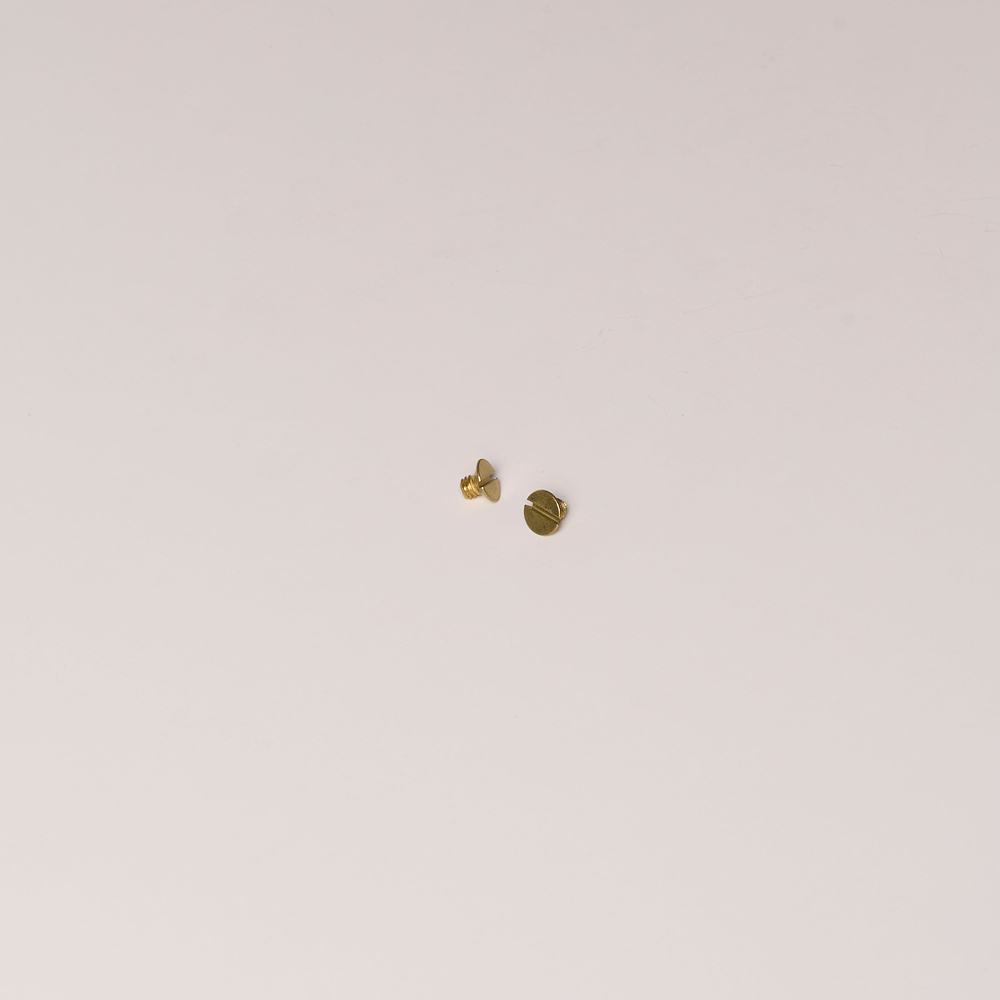 M4 x 5 mm schroef voor afdekplaat slot en grendel x 2 – Antiek Messing