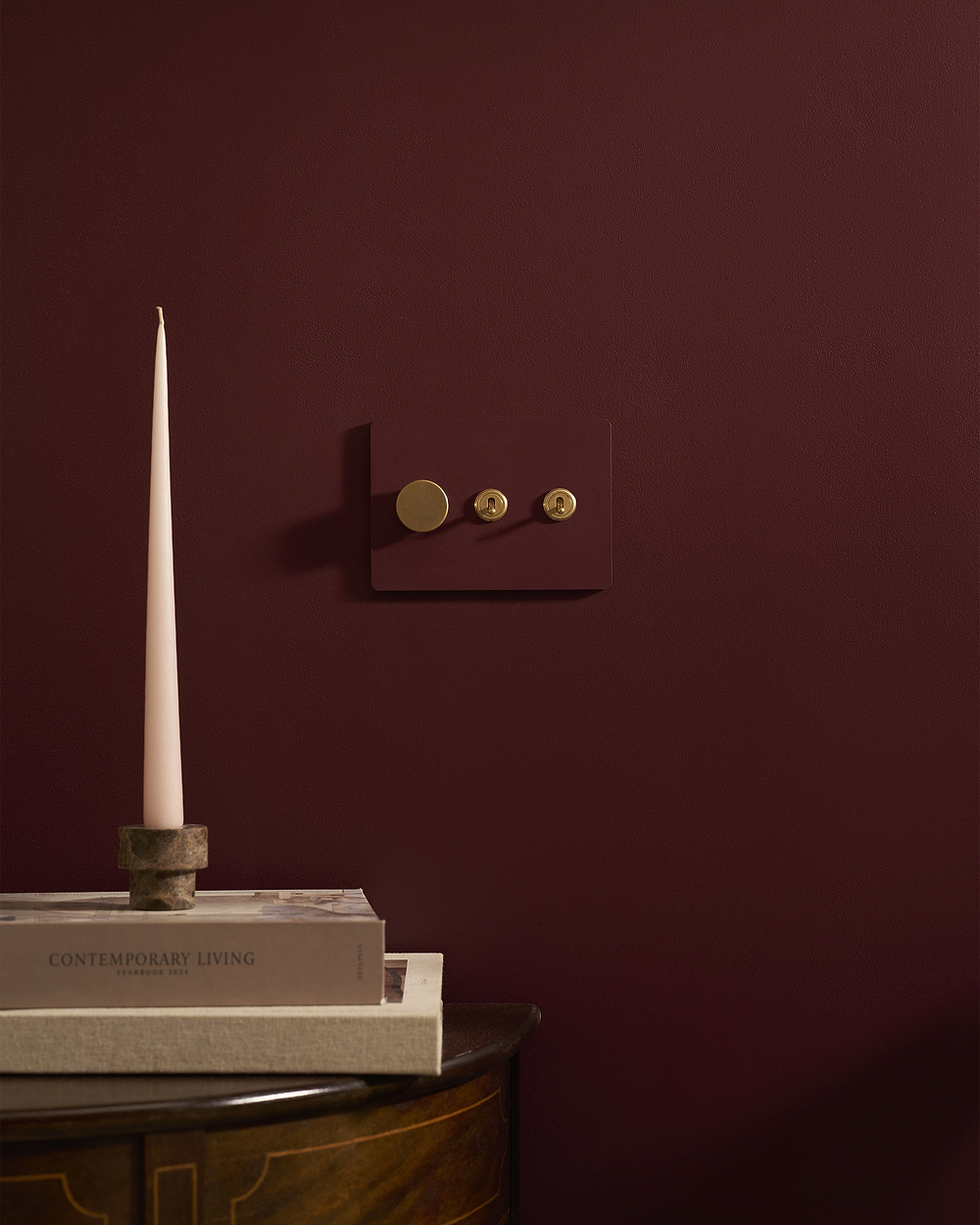 Grove 3G 2x Toggle & Dimmer Switch – Paintable Antique Brass