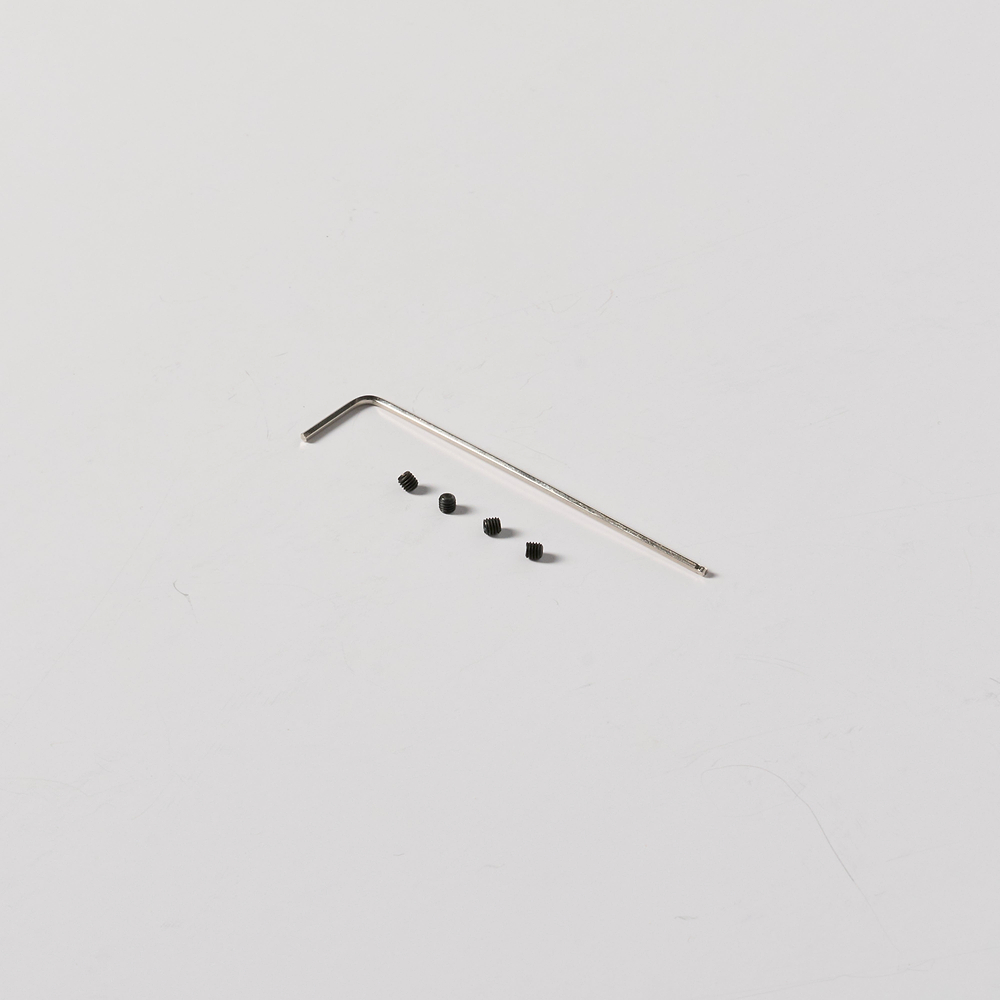 M3 x 3 mm Bildbeleuchtungs-Senkkopf-Schrauben (4 Stück) & Inbusschlüssel