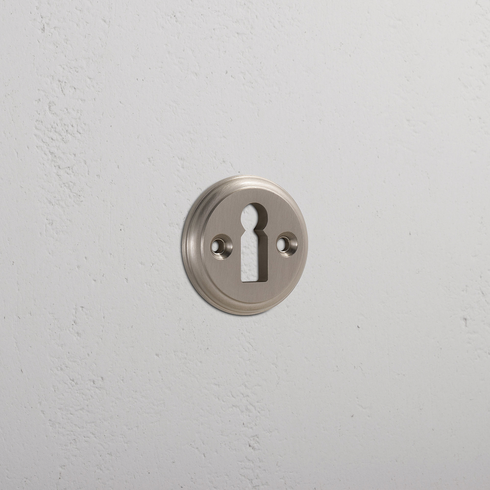 Canning Rosette fÃ¼r Buntbartschloss - Satin Nickel