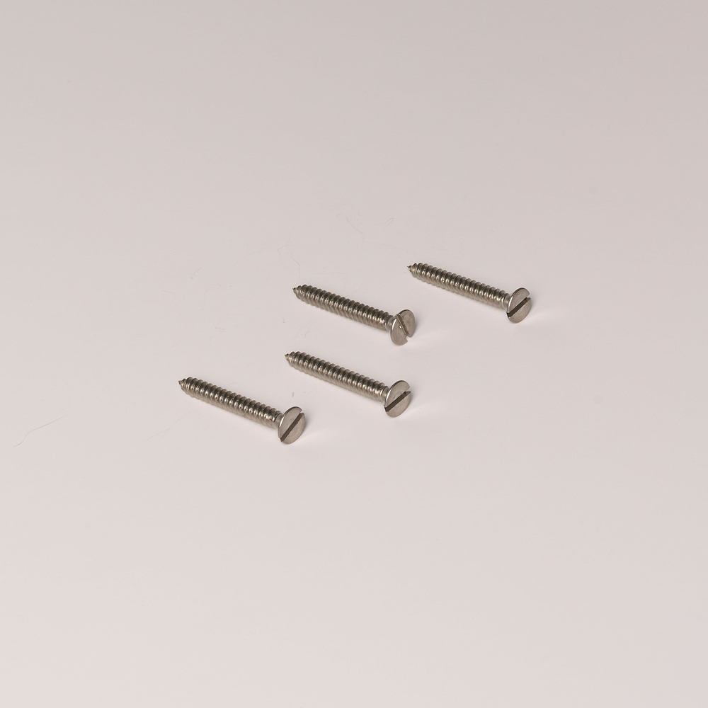 5.5mm x 30mm Self Tapping Wood Screw x4 – Polished Nickel