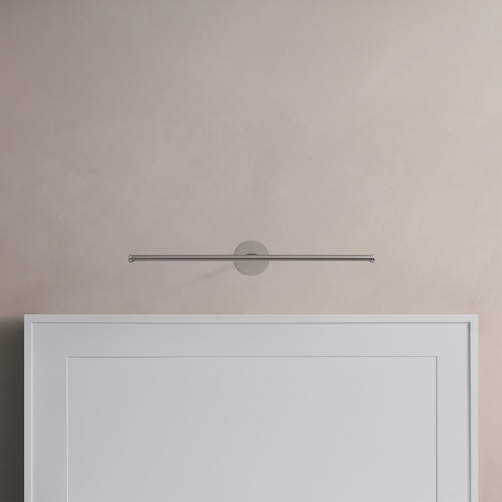 Taylor Moyenne Applique Murale pour Tableau – Nickel Satiné