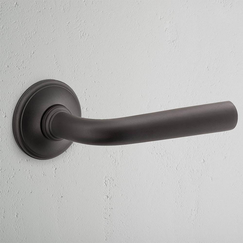 Apsley Sprung Door Handle - Bronze
