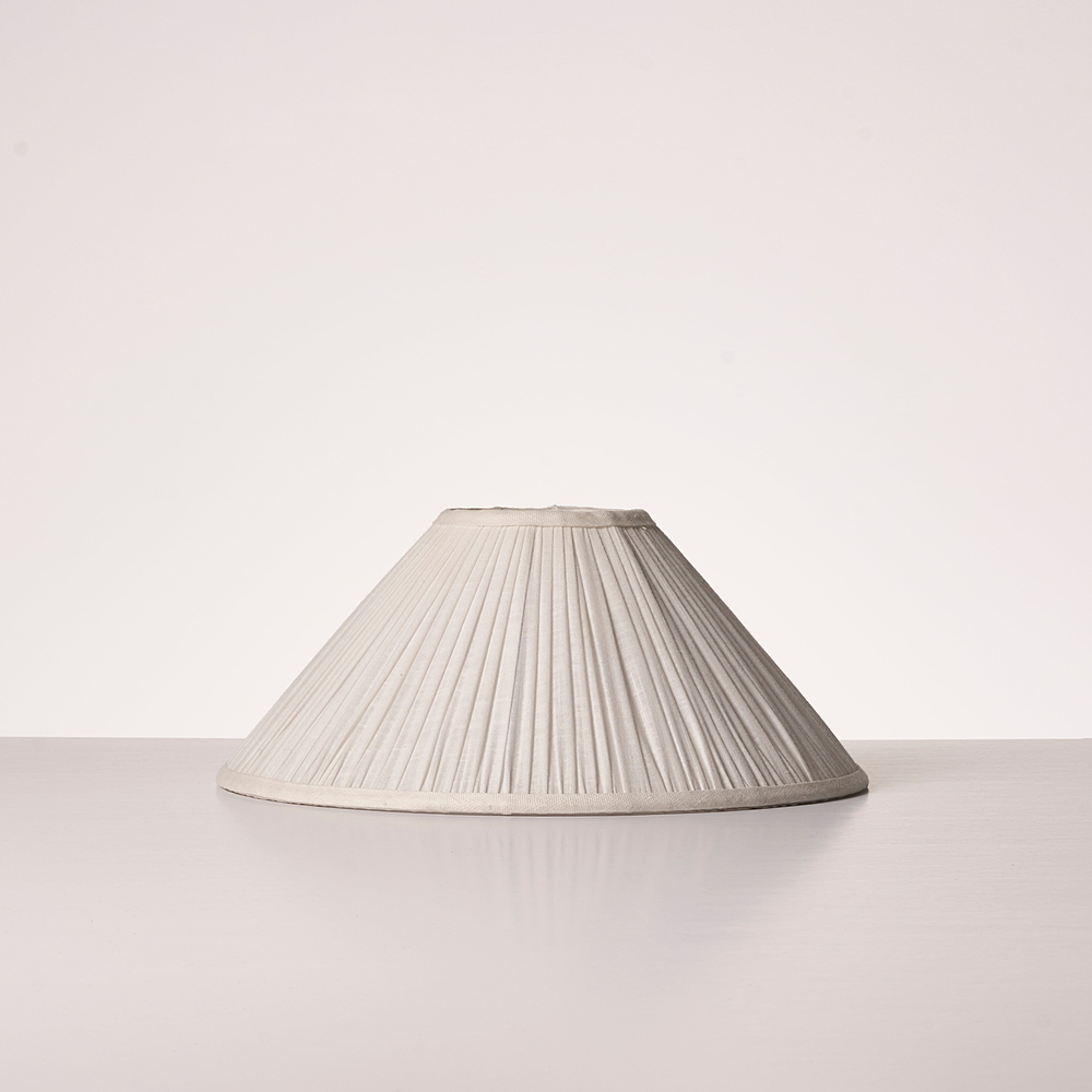 Cotswold Small Pleated Shade – Alabaster White