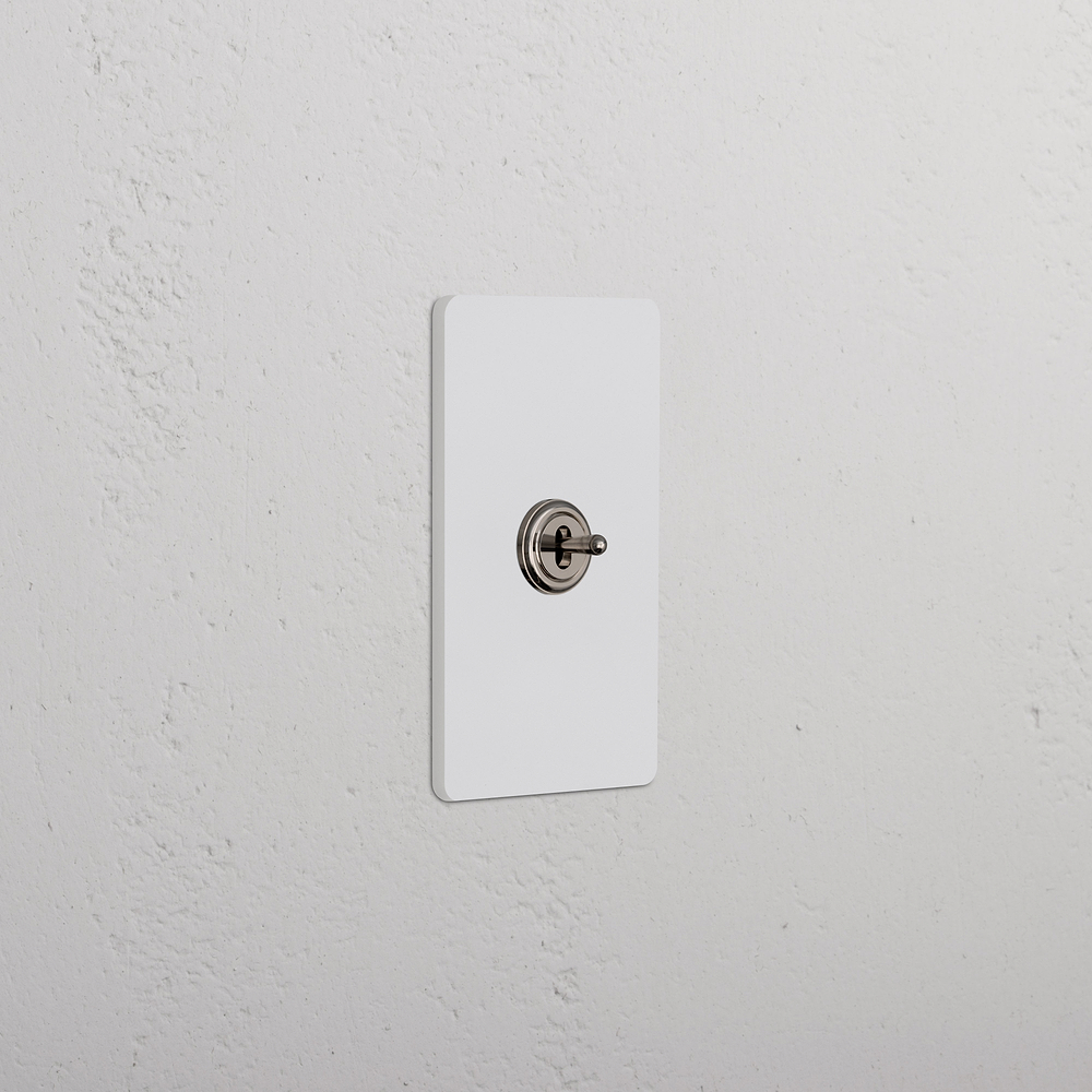Grove 1G Center Retractive Toggle Switch – Paintable Polished Nickel
