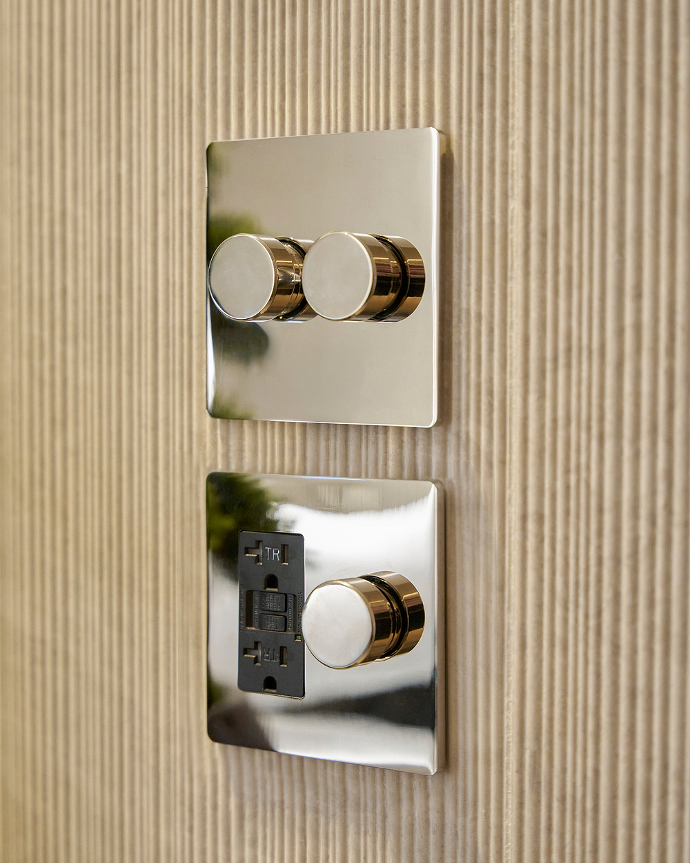 Kew 2G Dimmer Switch - Polished Nickel