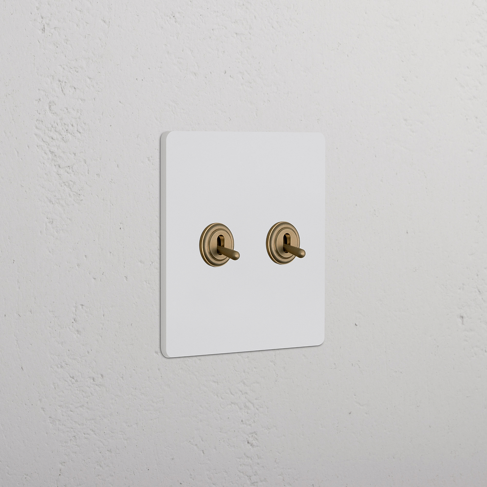Grove 2G Toggle Switch – Paintable Antique Brass