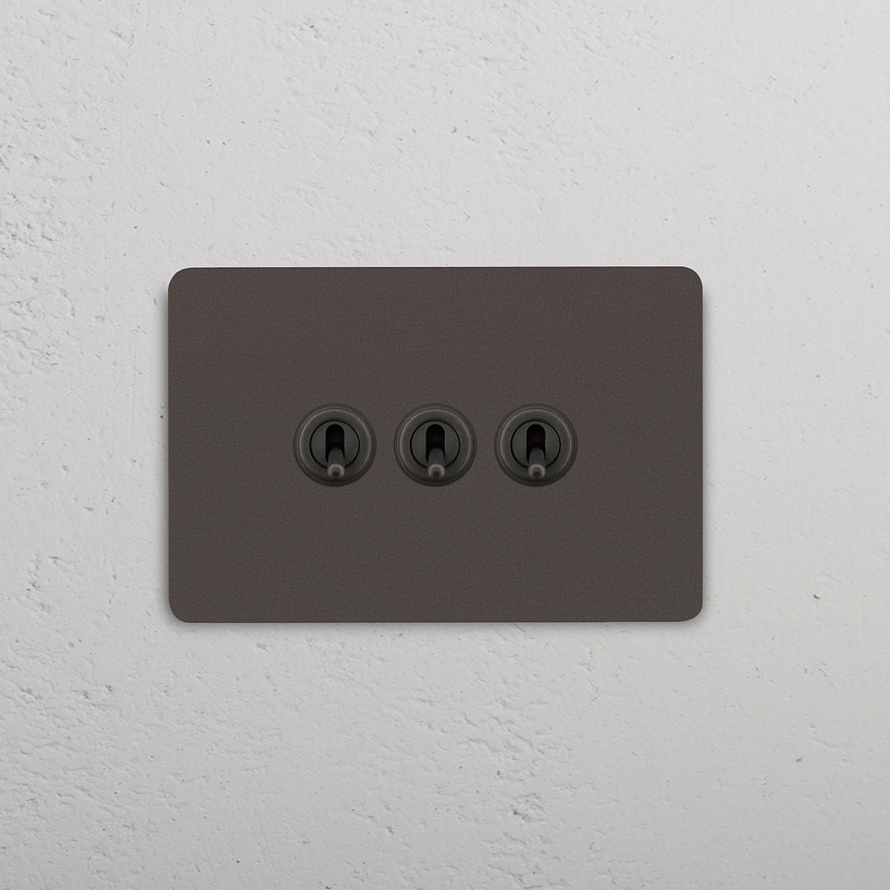 Grove 3-Module 3x Toggle Switch - Bronze