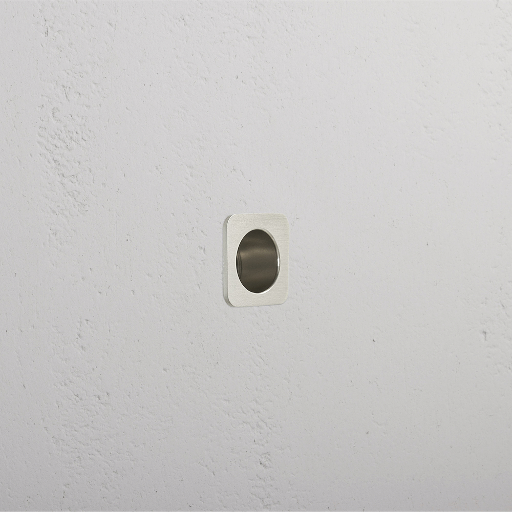 Regent Recessed Edge Pull – Satin Nickel