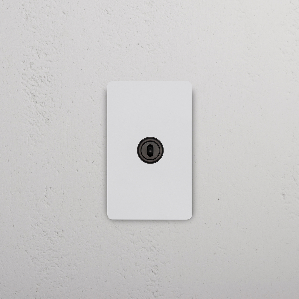 Grove 1G Center Retractive Toggle Switch – Paintable Bronze