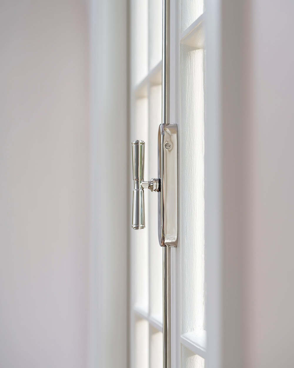 Digby Espagnolette Bolt Lock – Polished Nickel