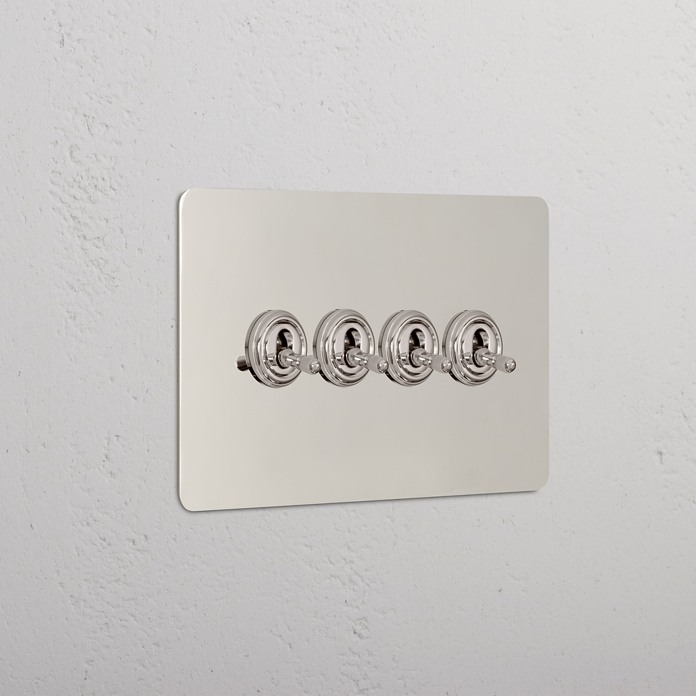 4G Two Way Toggle Switch - Polished Nickel