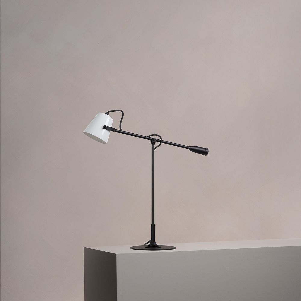 Richmond Bureaulamp Fijn Porselein – Brons