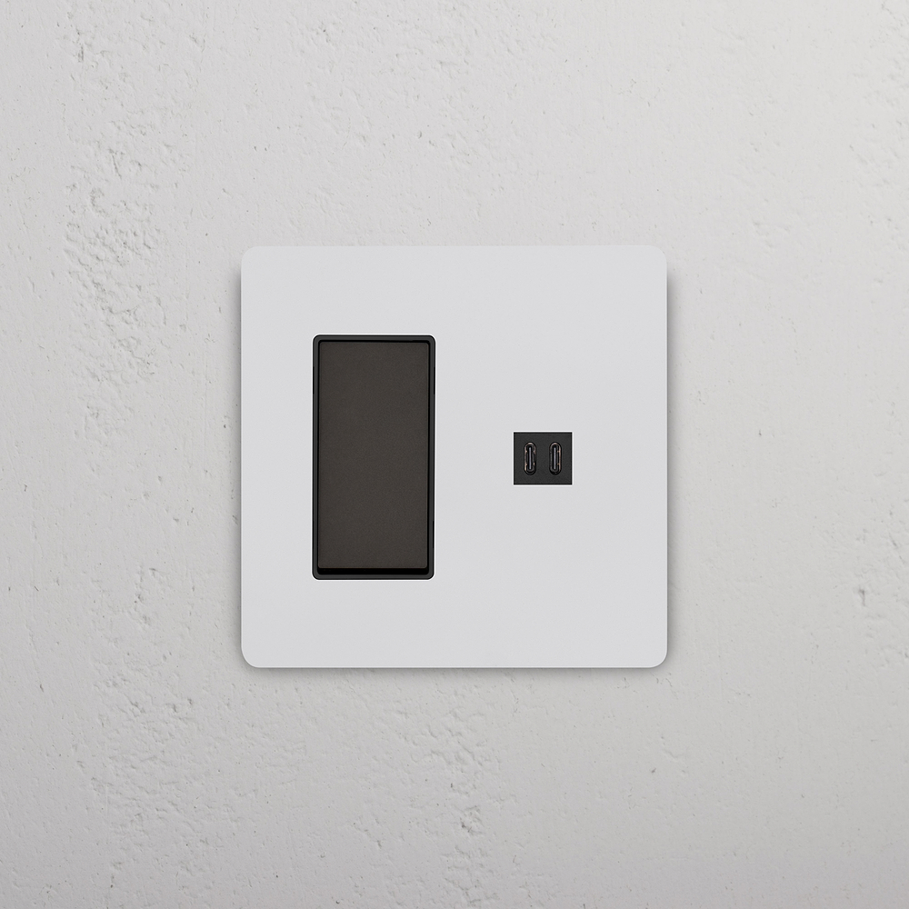 Grove 2G Rocker Switch & Fast Charge USB – Paintable Bronze | Black