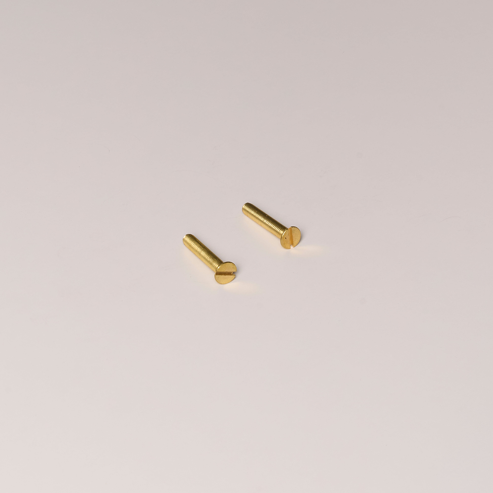 Vis à tige filetée M5 x 40 mm pour poignée de fenêtre x 2 – Laiton Ancien