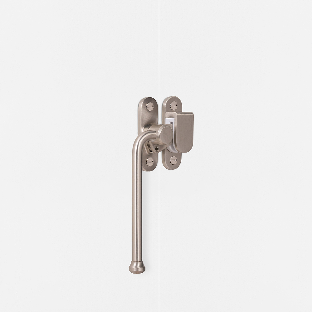 Southbank Lockable Casement Window Handle With Hook Left – Satin Nickel