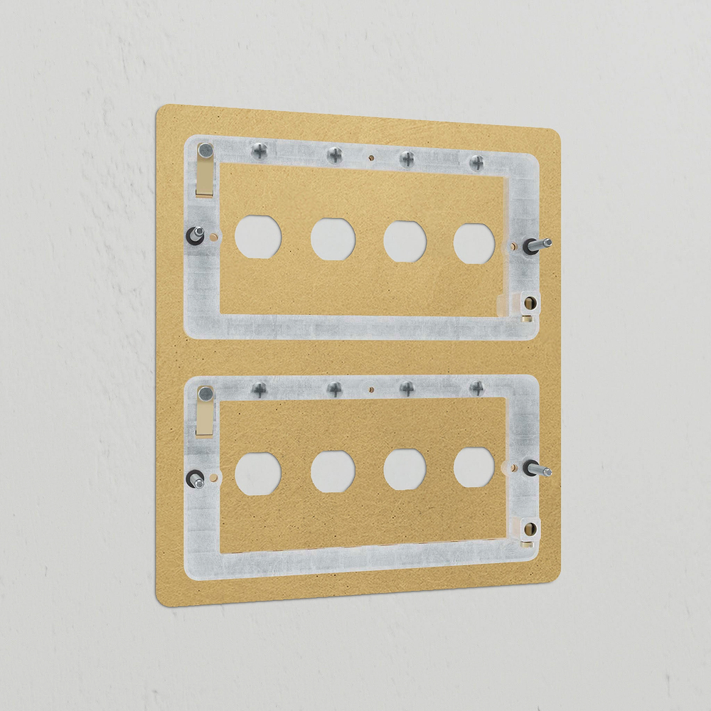 8G Switch Plate - Antique Brass