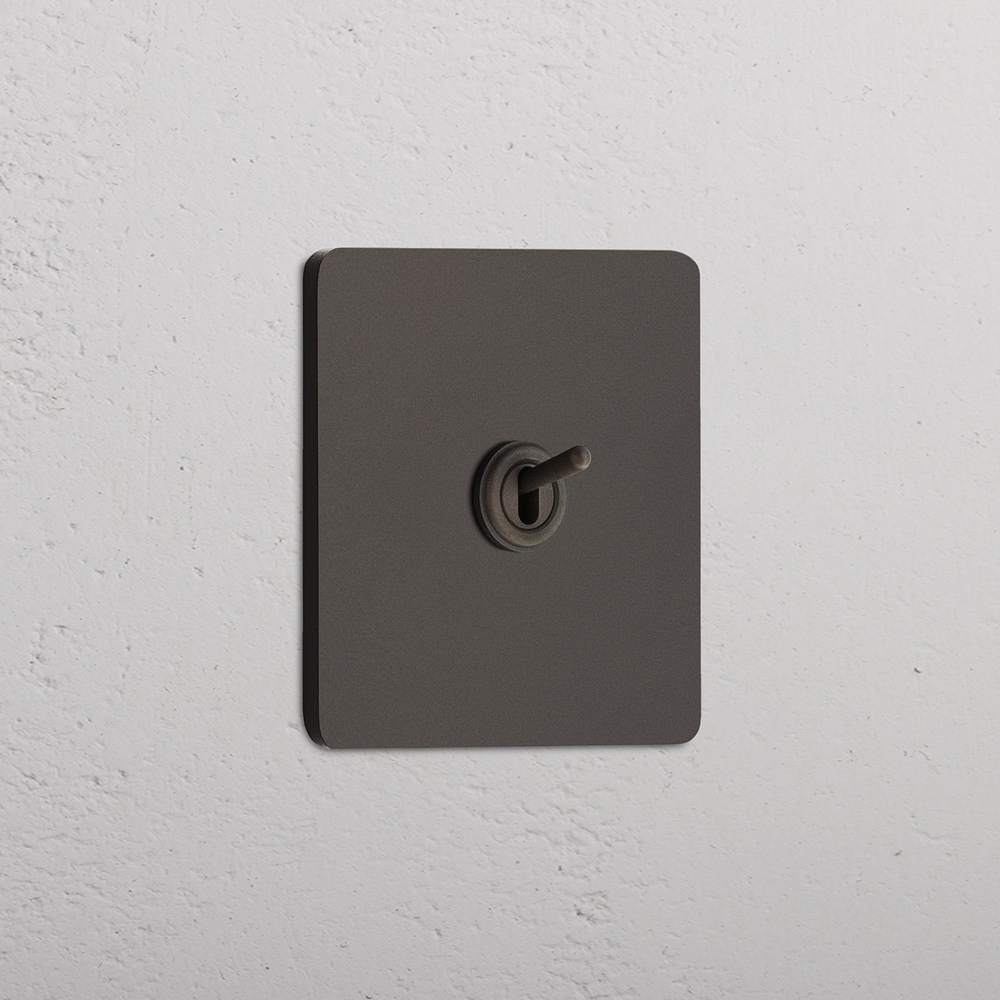 Grove Single Retractive Toggle Switch - Bronze