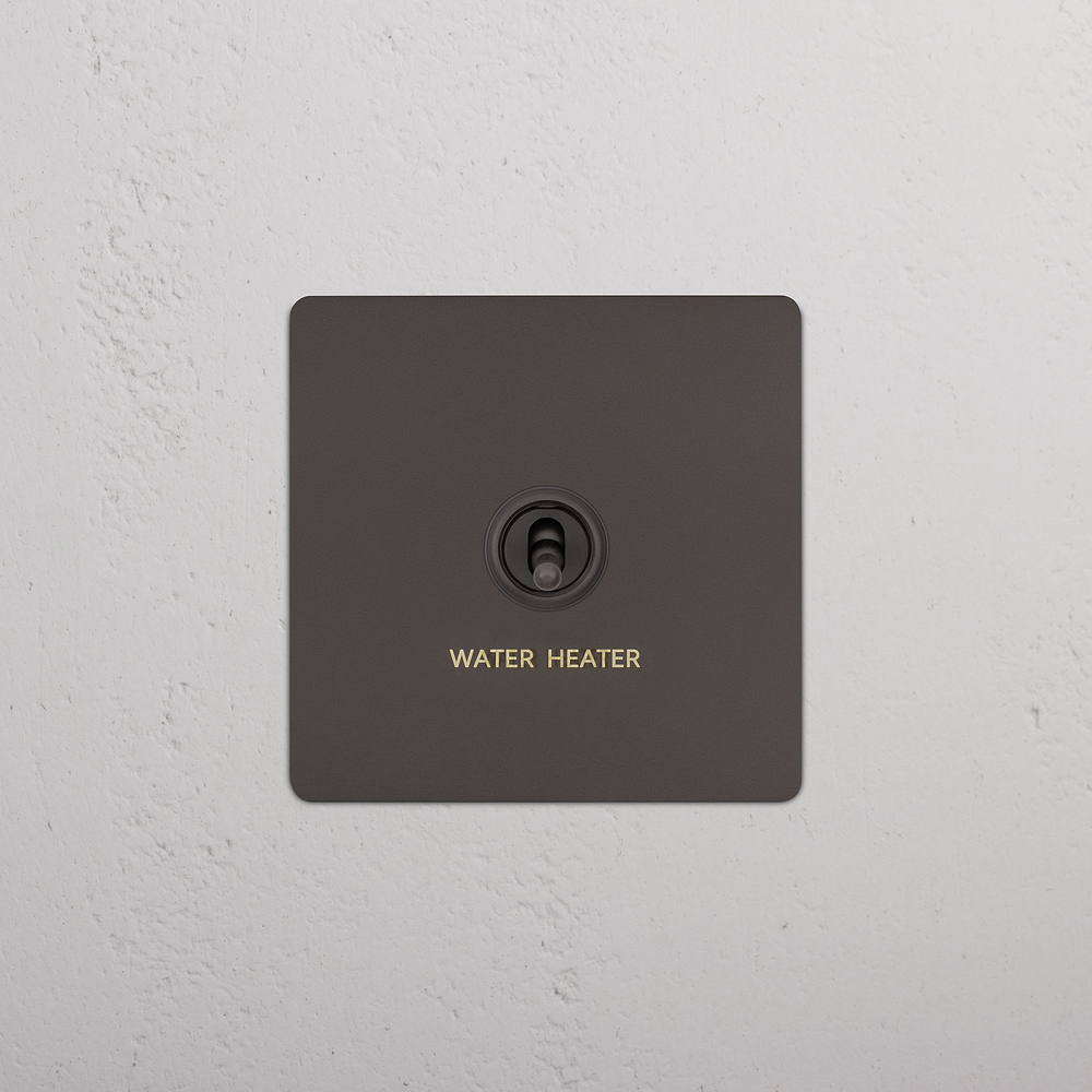 1G Double Pole Water Heater Toggle Switch - Bronze