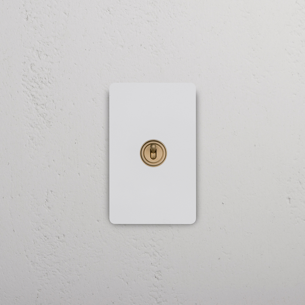 Grove 1G Retractive Toggle Switch – Paintable Antique Brass
