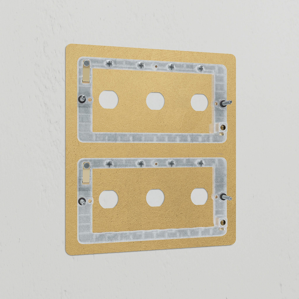 6G Switch Plate - Antique Brass