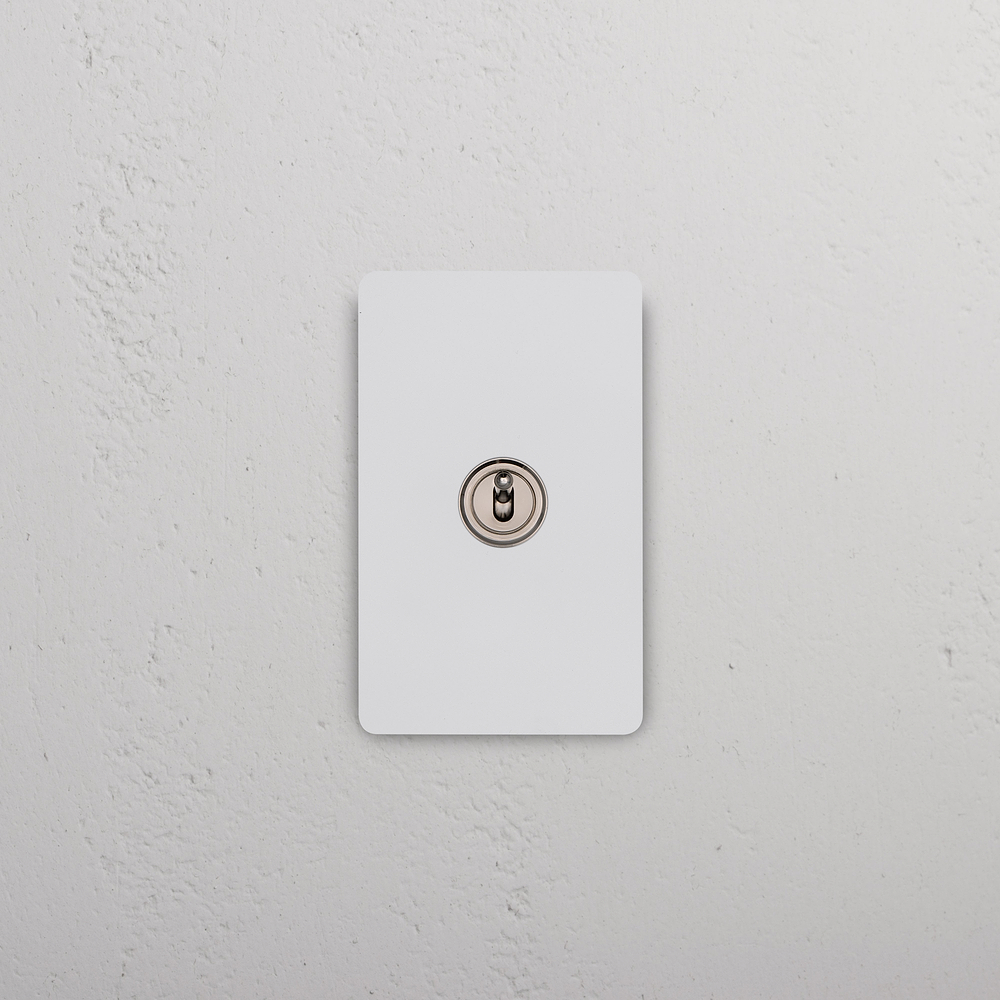 Grove 1G Retractive Toggle Switch – Paintable Polished Nickel