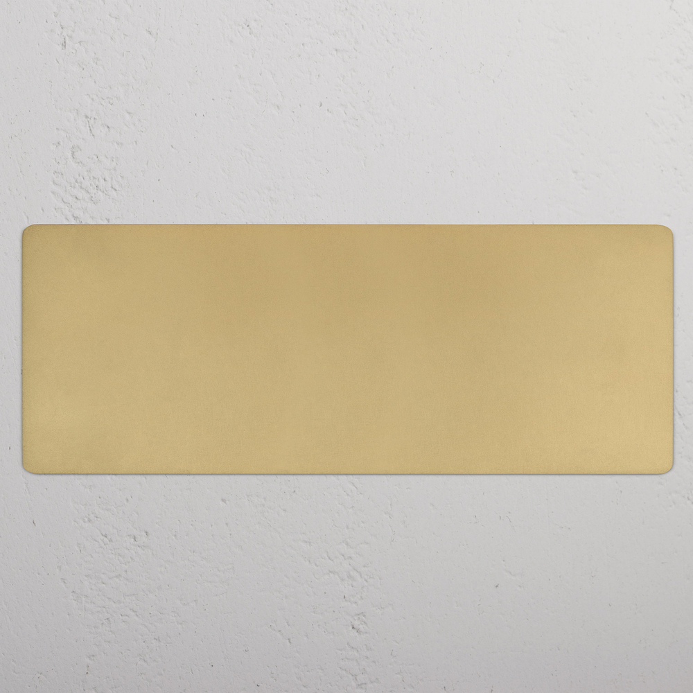 Kew 6G Blank Plate - Antique Brass