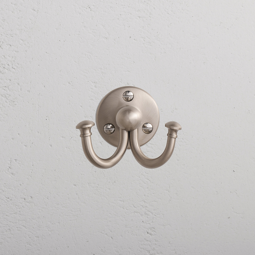 Mews Robe Hook – Satin Nickel