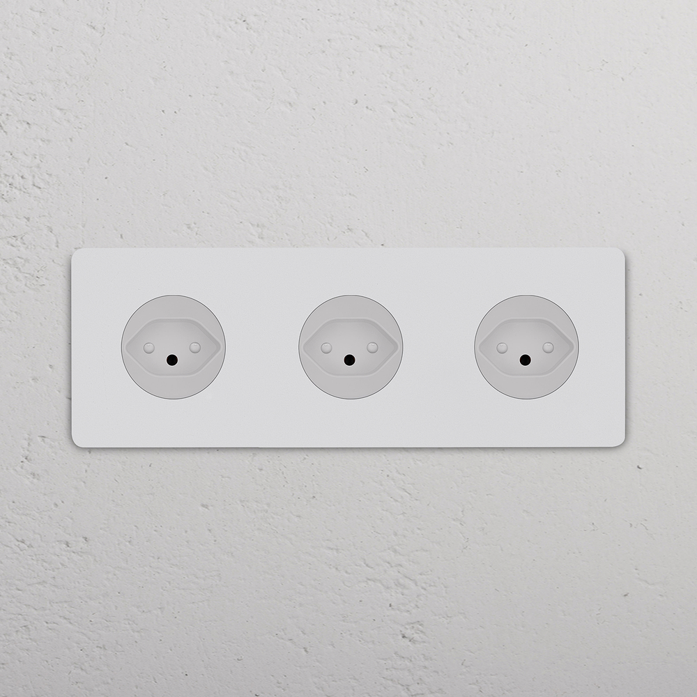 Grove Presa Svizzera Tipo J Tripla 3x – Pitturabile | Bianco