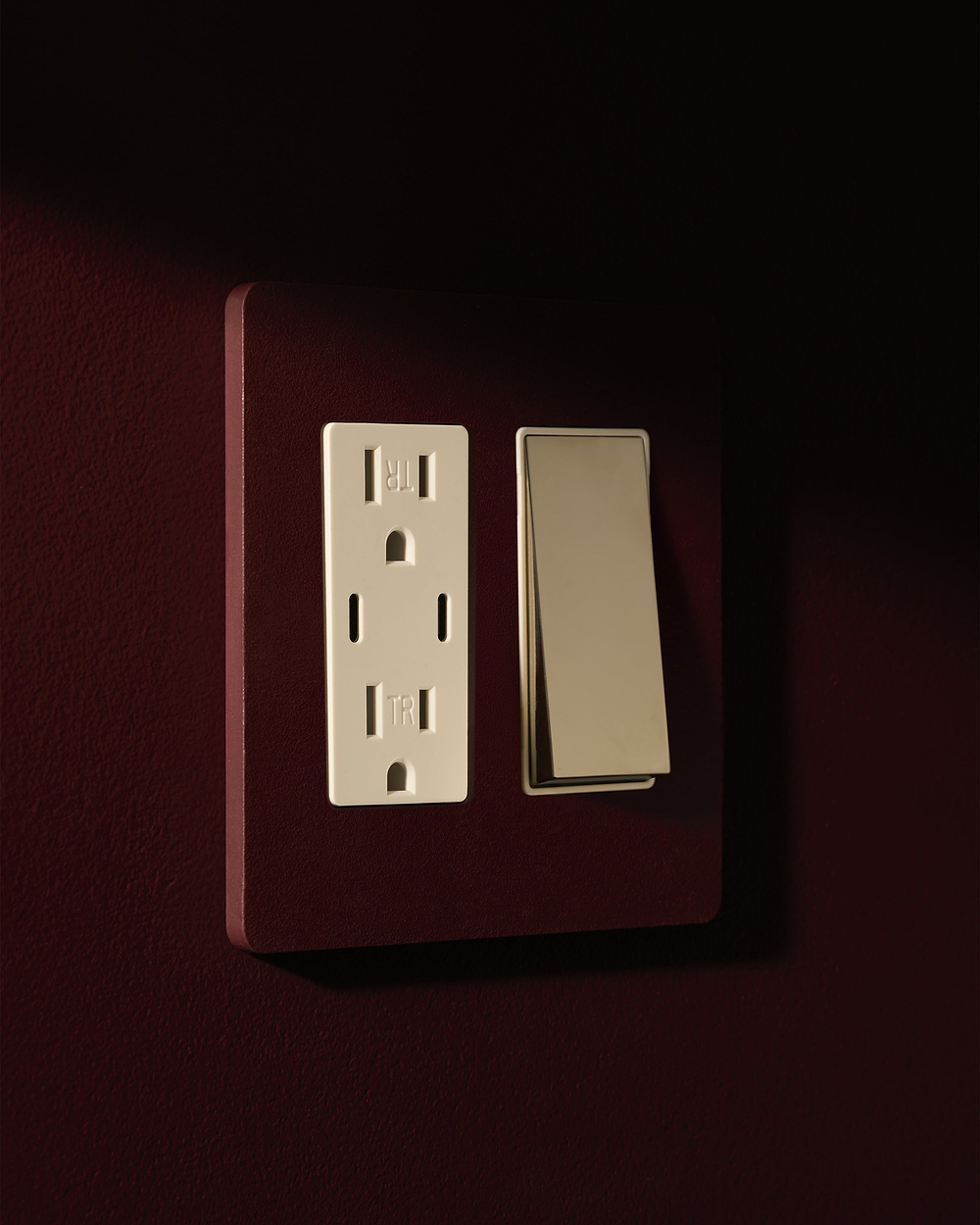 Grove 2G Rocker Switch & Fast Charge USB – Paintable Polished Nickel | White