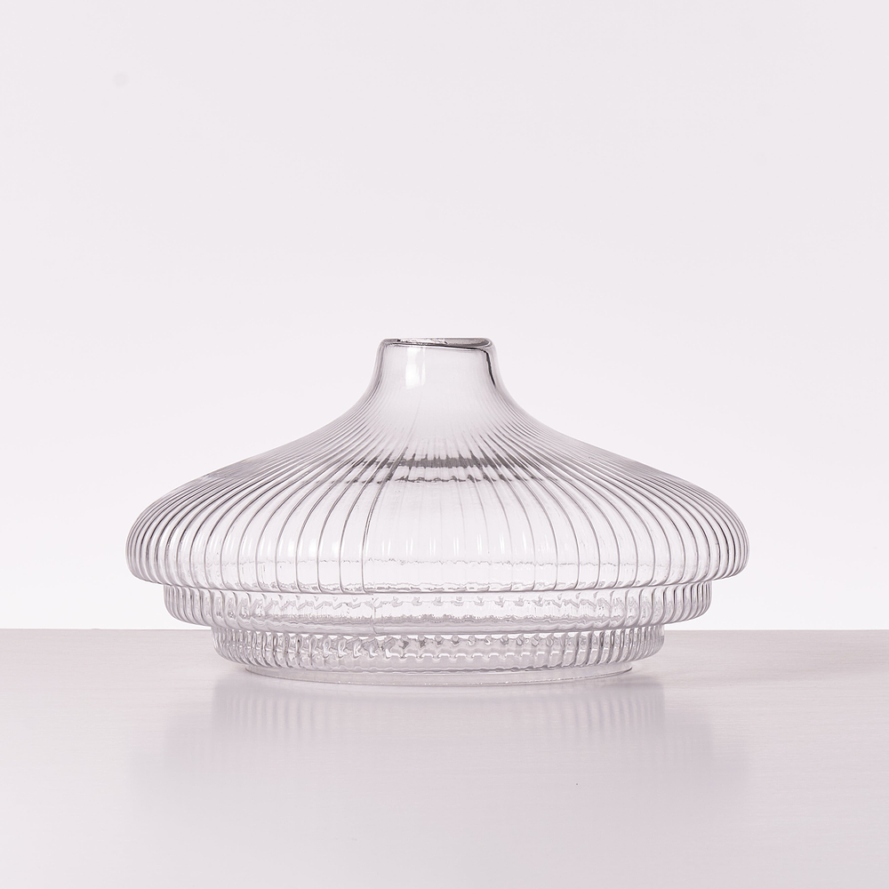 Brookfield Großer Pendelschirm – Geriffeltes Glas