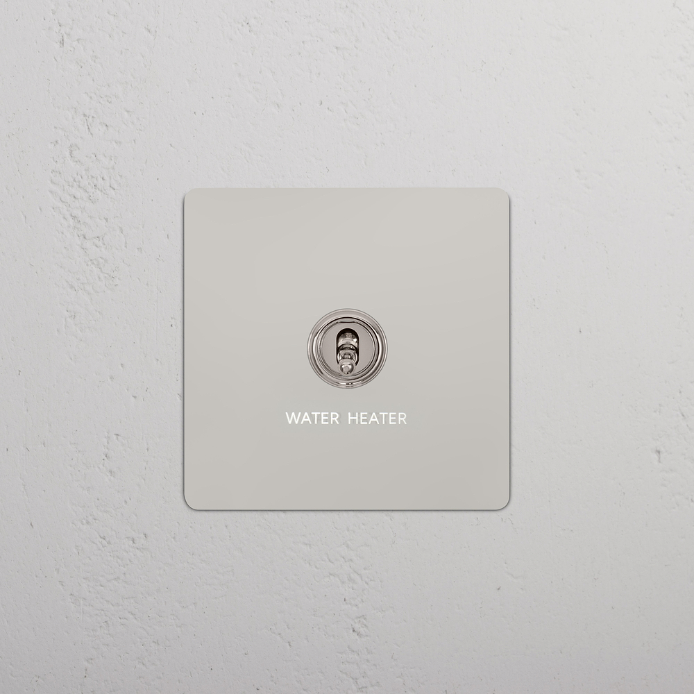 1G Double Pole Water Heater Toggle Switch - Polished Nickel