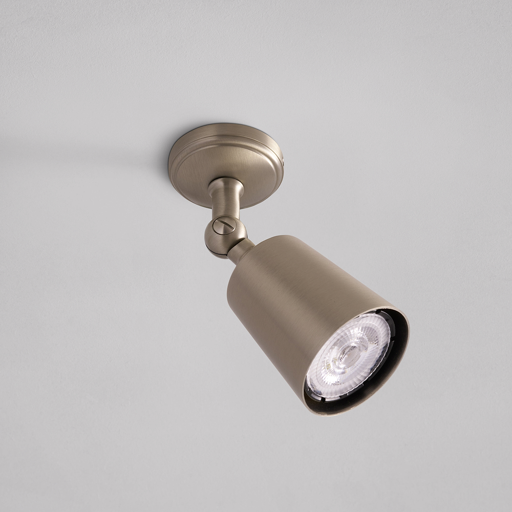 Baylis Single Medium Spotlight – Satin Nickel