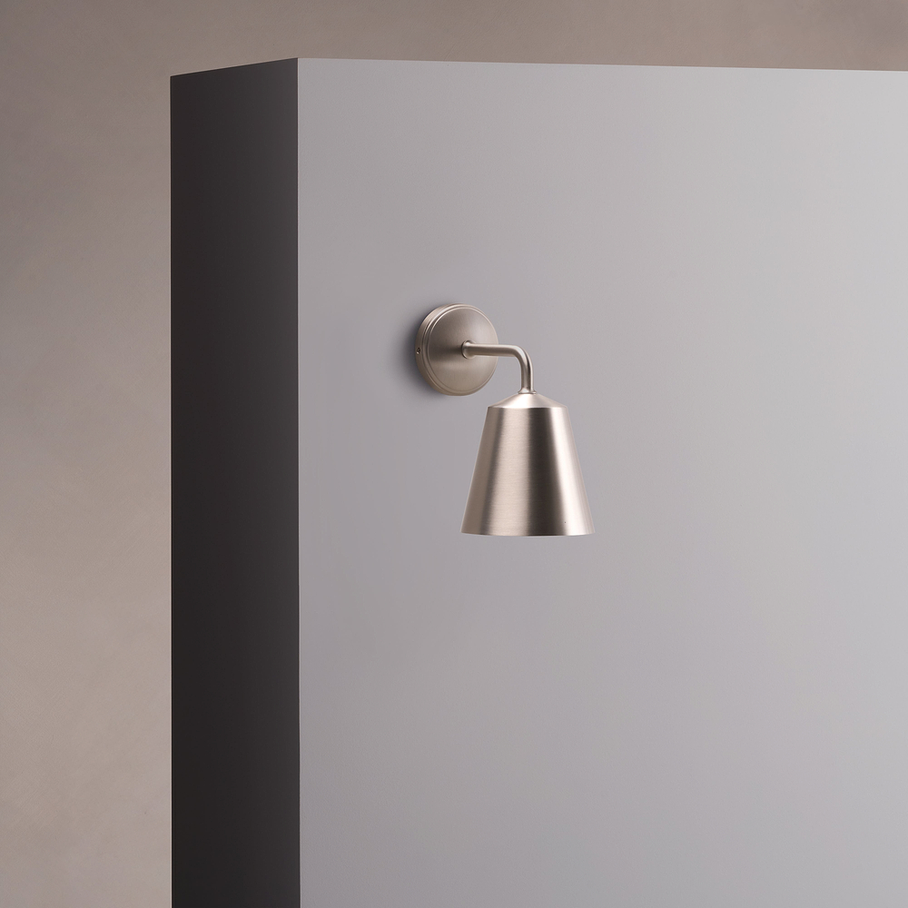 Richmond Small Wall Light – Satin Nickel