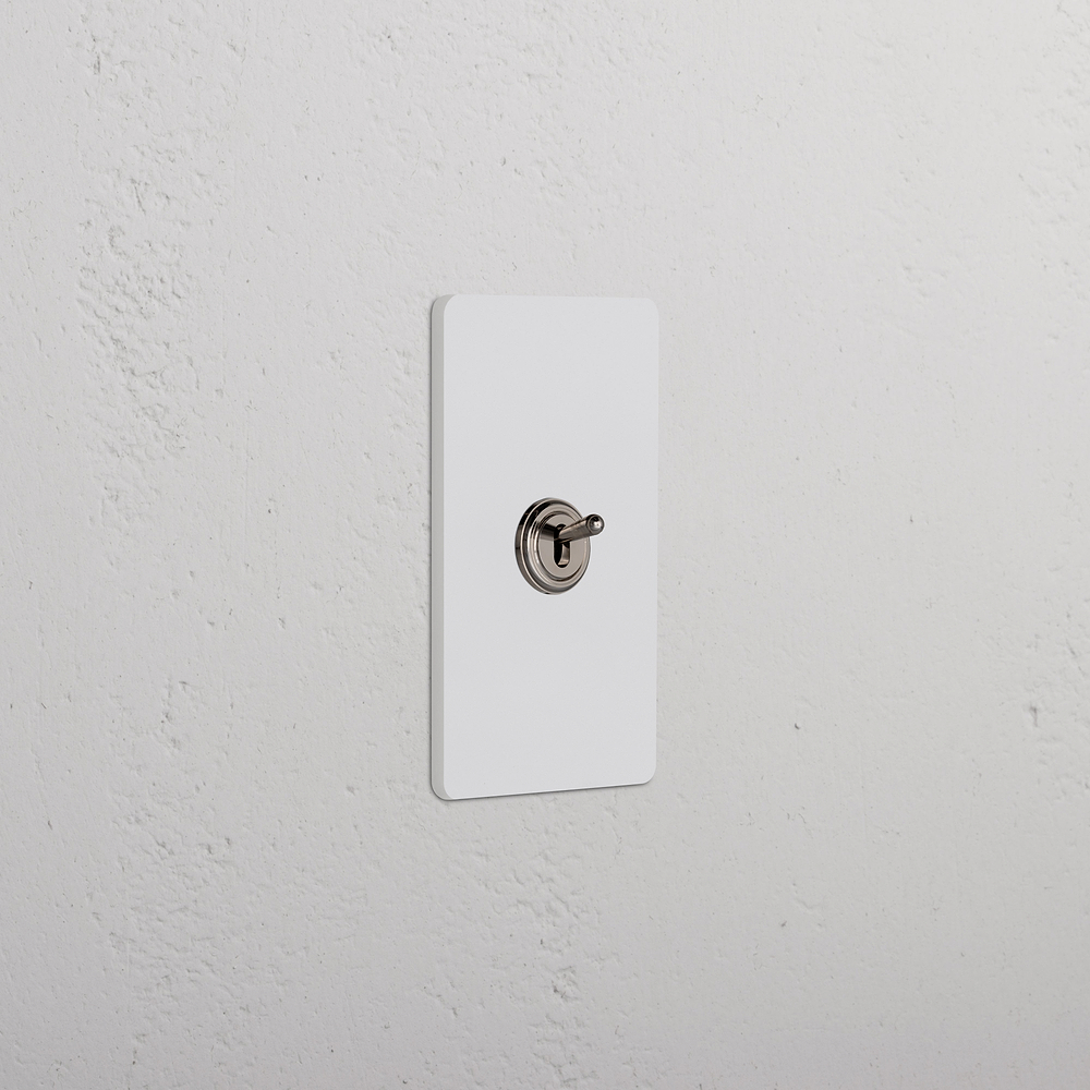Grove 1G Retractive Toggle Switch – Paintable Polished Nickel
