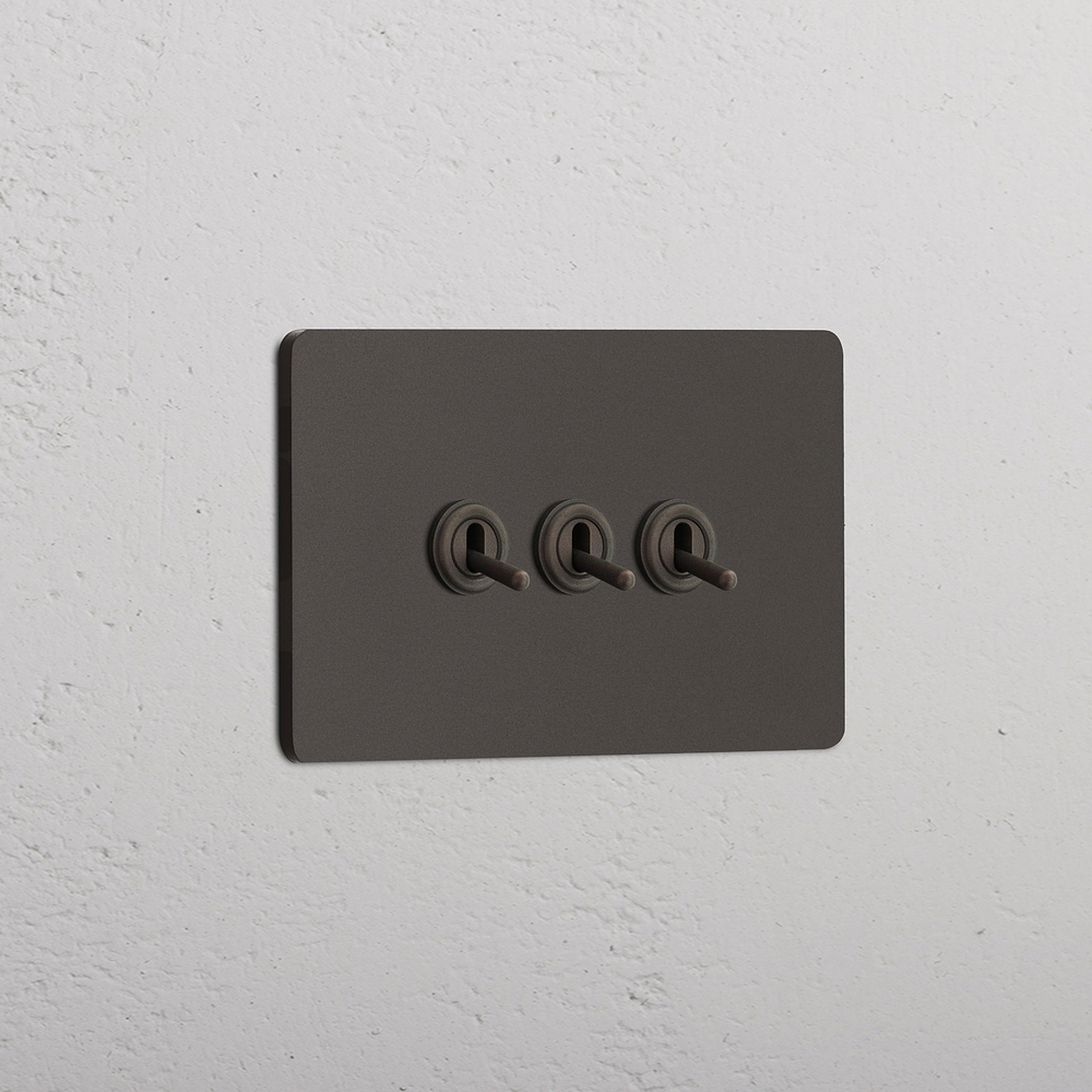 Grove 3-Module 3x Toggle Switch - Bronze