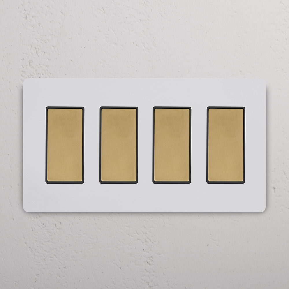 Grove 4G Rocker Switch – Paintable Antique Brass | Black