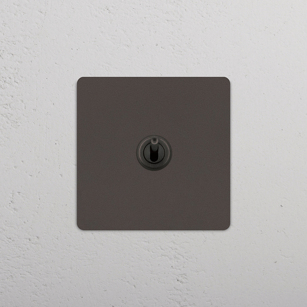 Grove Single Retractive Toggle Switch - Bronze