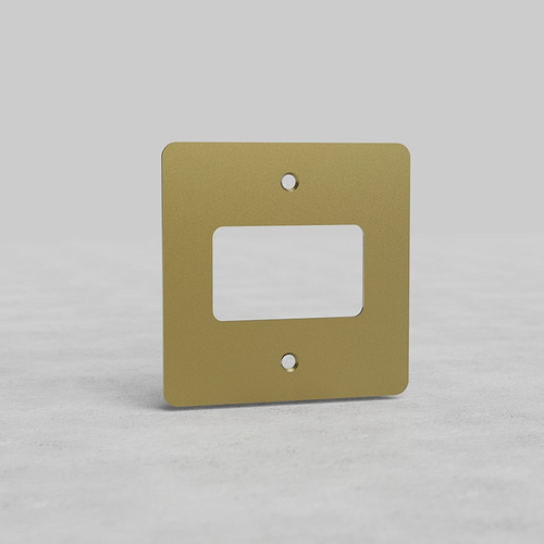 1G Fan Isolator Switch Front Plate – Antique Brass