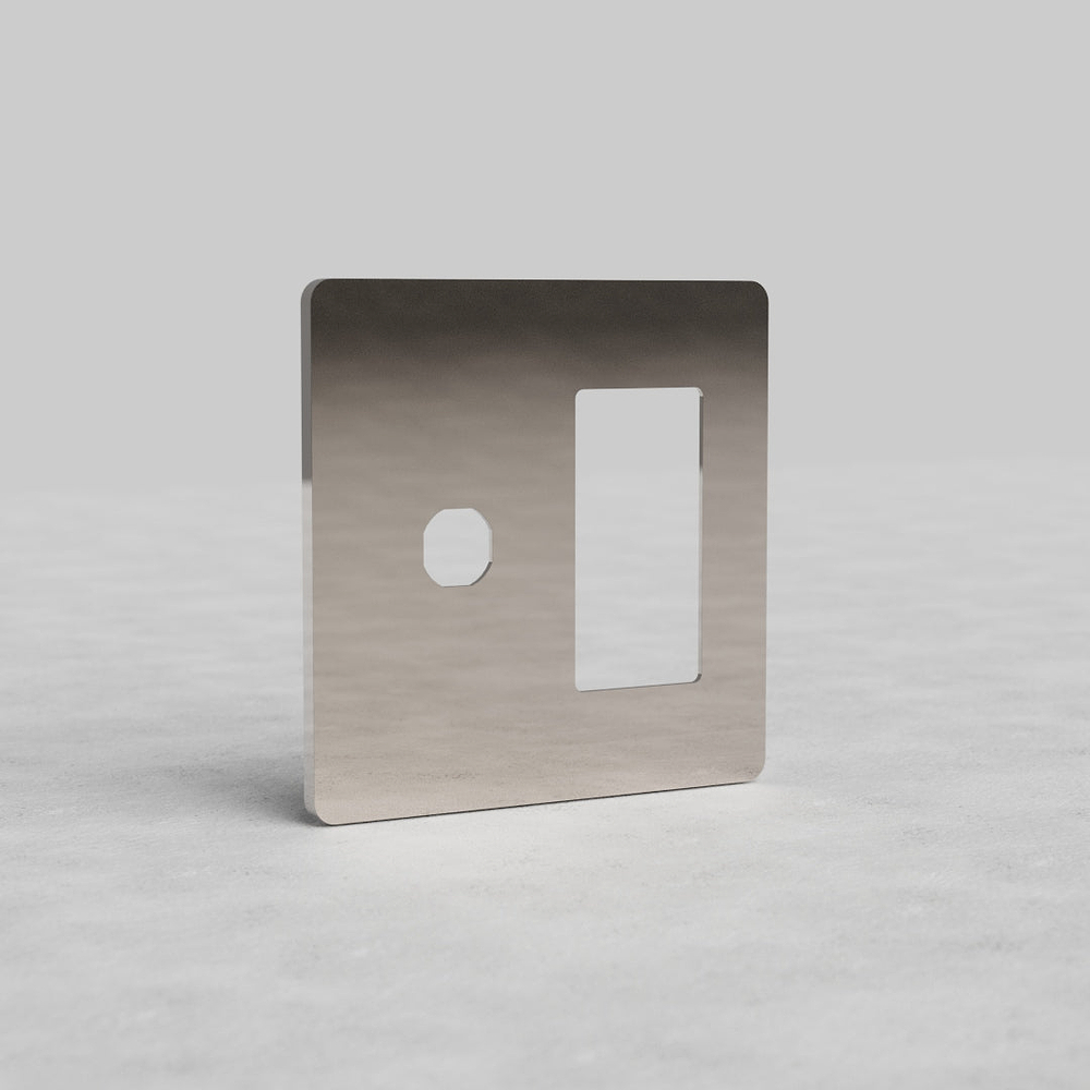 Grove 2G Switch & Outlet Plate - Polished Nickel