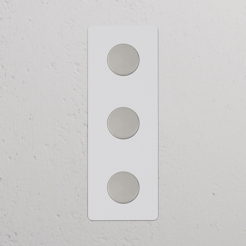Kew Variateur Vertical x3 (Plaque Triple) – Nickel Poli à Peindre