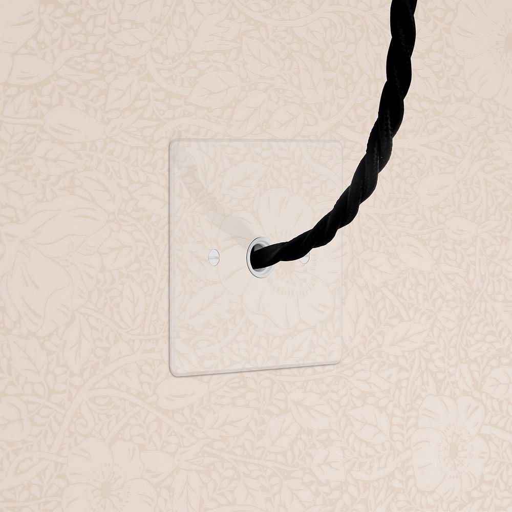 Single Flex Outlet - Clear | White