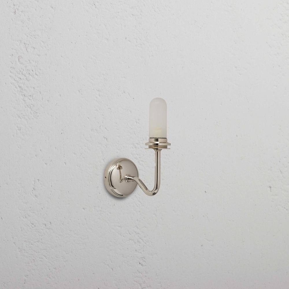 Malvern Medium Upward Wall Light Body – Polished Nickel