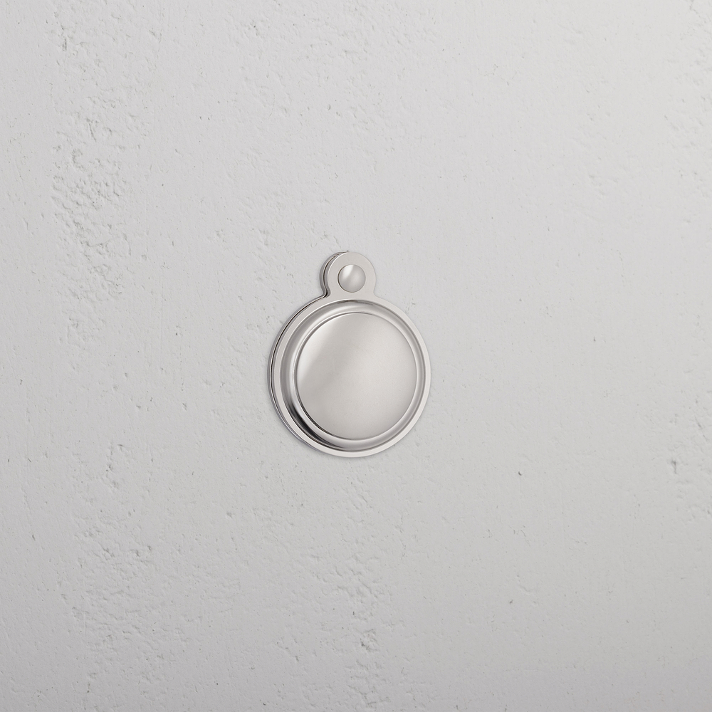 Canning Schlüsselrosette mit Abdeckung - Polished Nickel